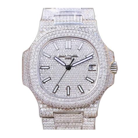 patek philippe fully iced out replica|Patek Philippe iced out.